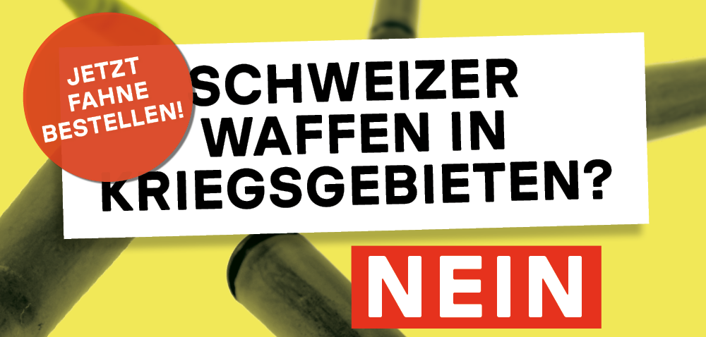 Kriegsmaterialgesetz - Jetzt Fahne bestellen